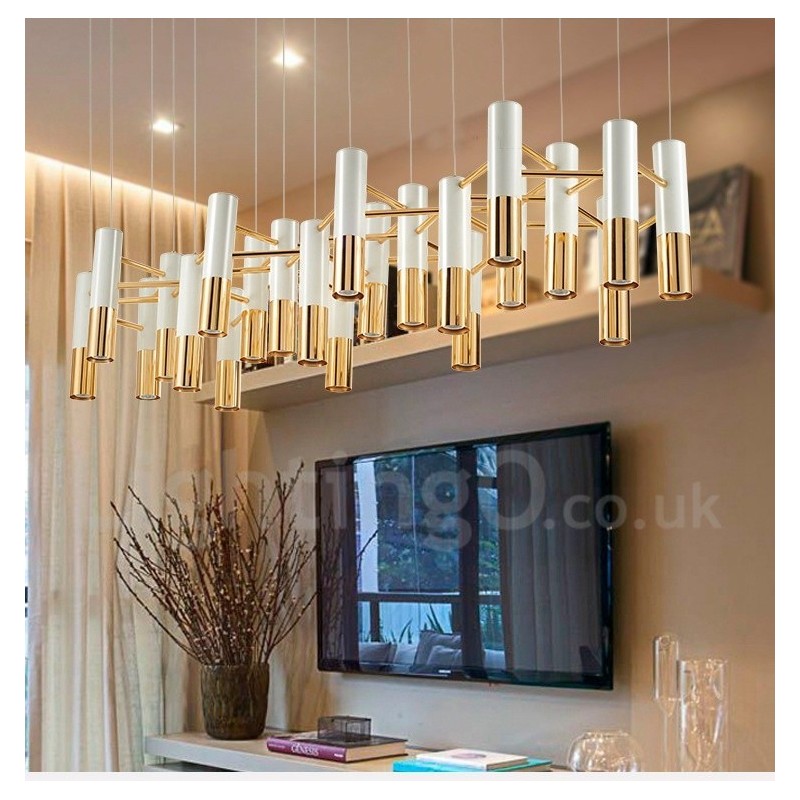Modern Contemporary 22 Light Chandelier Single Tier Lamp Light