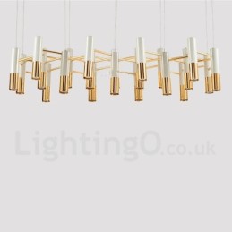 Modern Contemporary 22 Light Chandelier Single Tier Lamp Light
