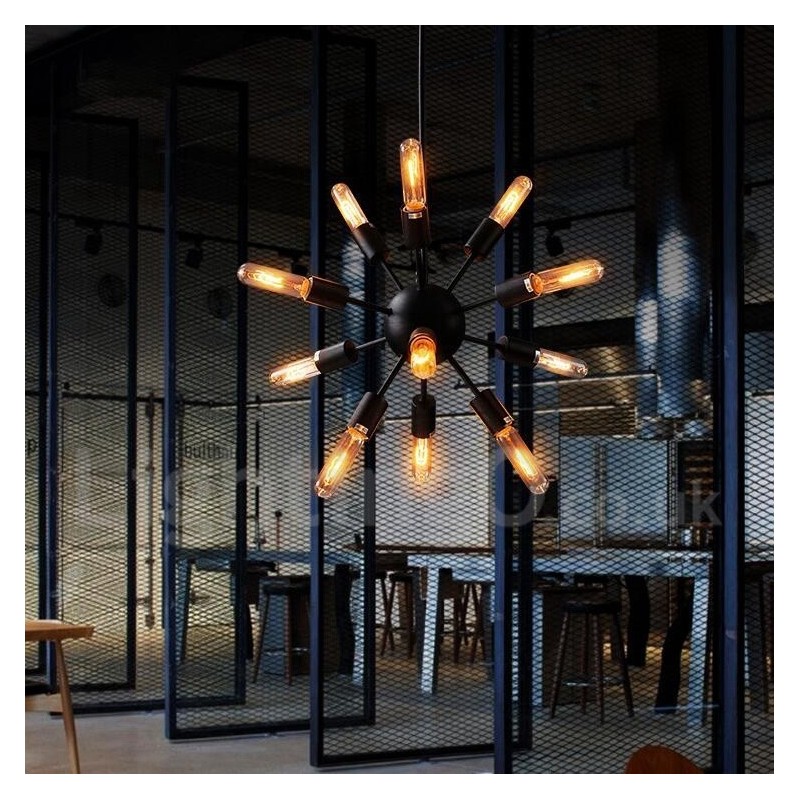 12 Light Retro Vintage Sputnik Chandelier