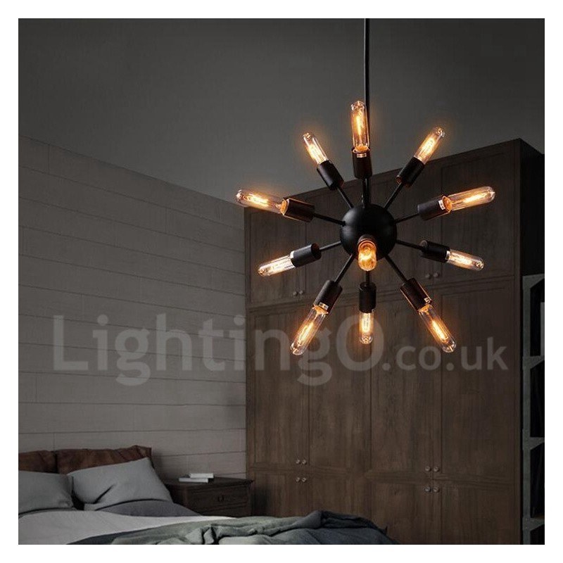 12 Light Retro Vintage Sputnik Chandelier