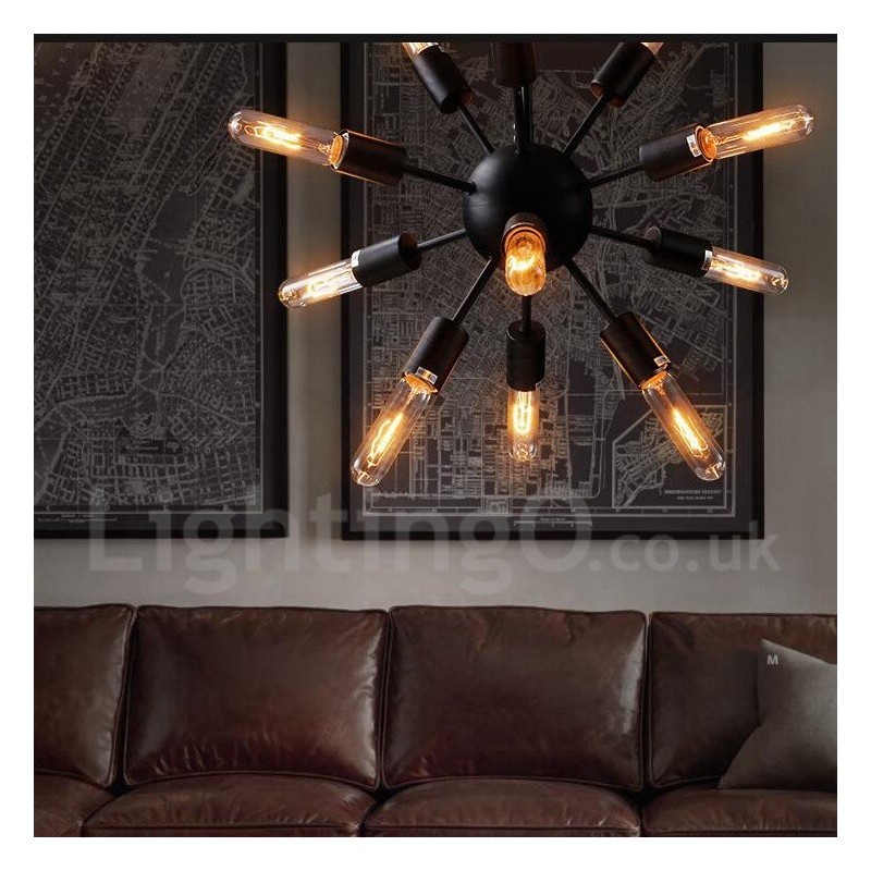 12 Light Retro Vintage Sputnik Chandelier