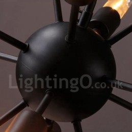12 Light Retro Vintage Sputnik Chandelier