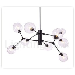 Chandelier with Glass Shade Modern Contemporary Style