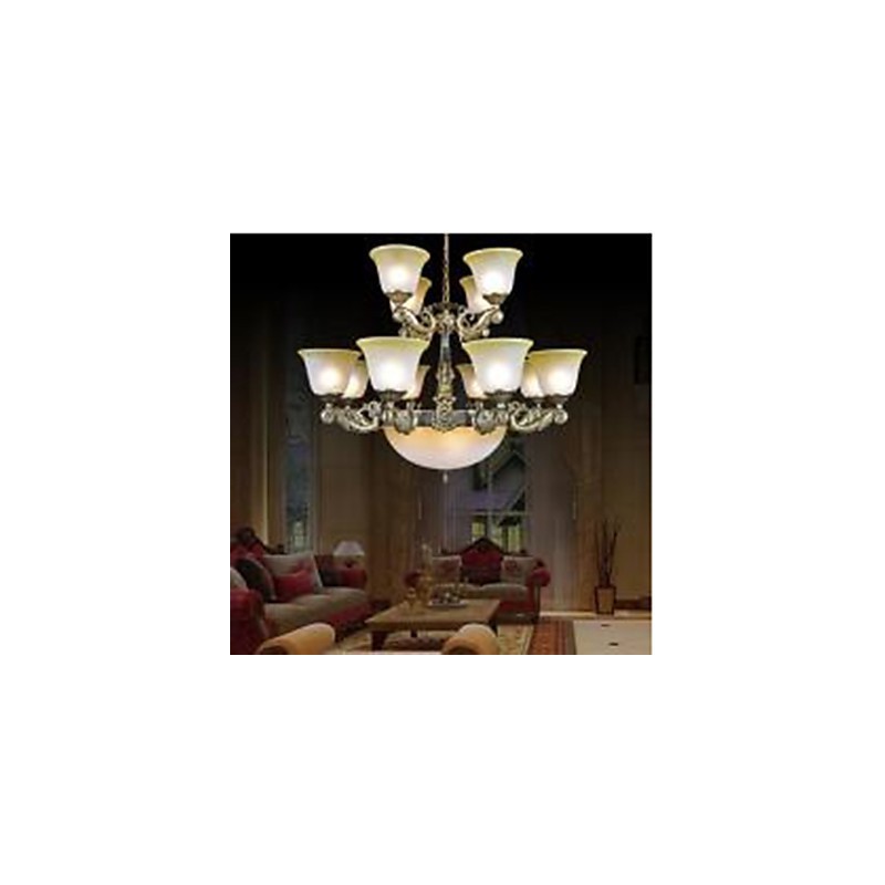 Chandelier Traditional Classic Vintage Retro Metal