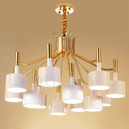 Modern Contemporary 12 Light 2 Tier Chandelier Lamp Light