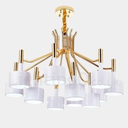 Modern Contemporary 12 Light 2 Tier Chandelier Lamp Light