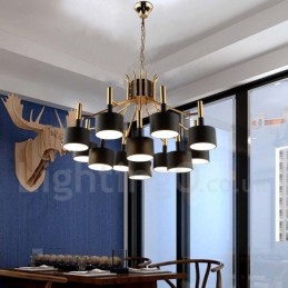 Modern Contemporary 12 Light 2 Tier Chandelier Lamp Light