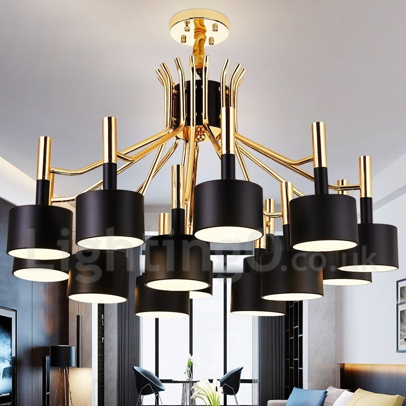 15 Light 2 Tier Modern Contemporary Style Chandelier Lamp Light