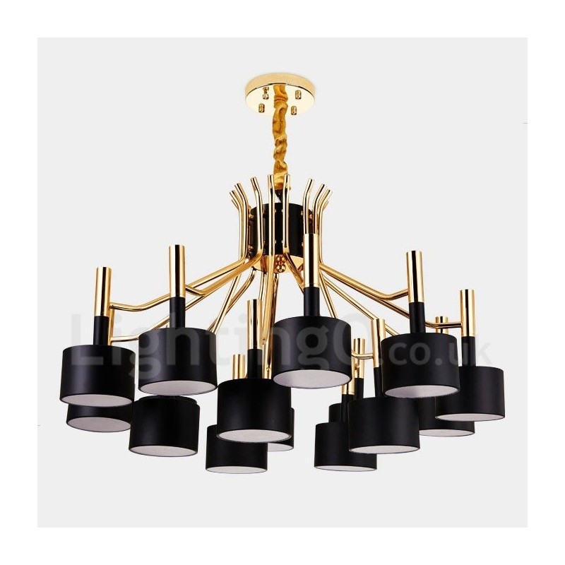 15 Light 2 Tier Modern Contemporary Style Chandelier Lamp Light