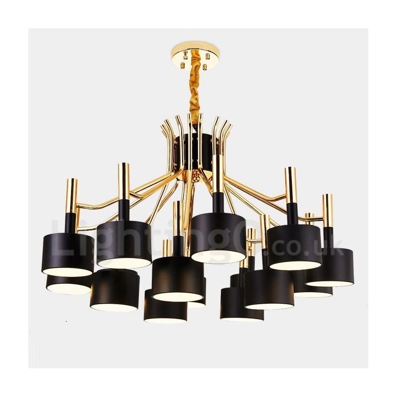 15 Light 2 Tier Modern Contemporary Style Chandelier Lamp Light