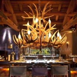 Vintage Country 12 Light Chandelier Light