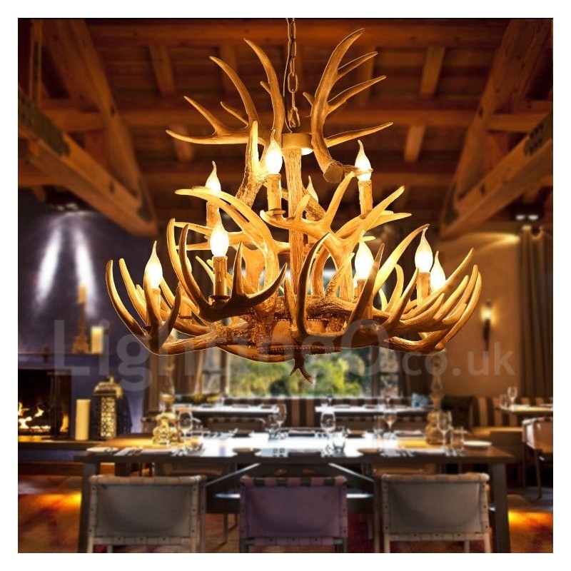 Vintage Country 12 Light Chandelier Light