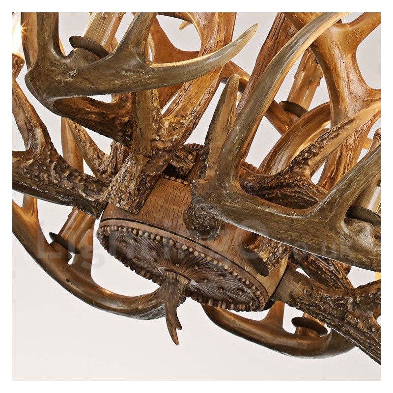 Vintage Country 12 Light Chandelier Light