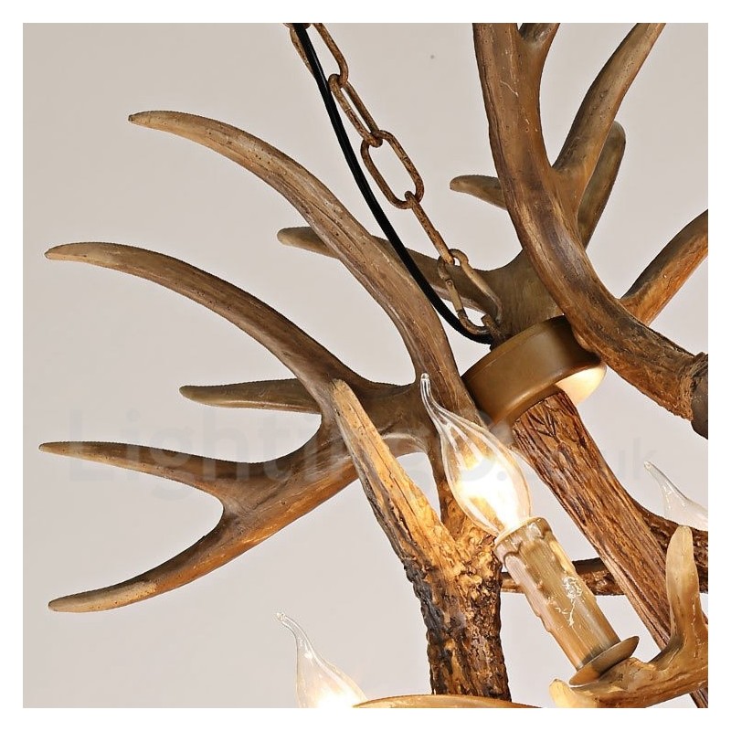 Vintage Country 12 Light Chandelier Light