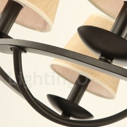 Country Retro 6 Light Single Tier Chandelier Lamp Light