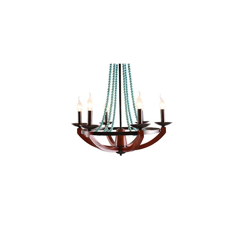 Bohemia 6 Simple European Mediterranean Head DropAmerican Country British Rural Living Lamps