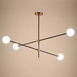 Modern Contemporary 4 Light 2 Tier Chandelier Light