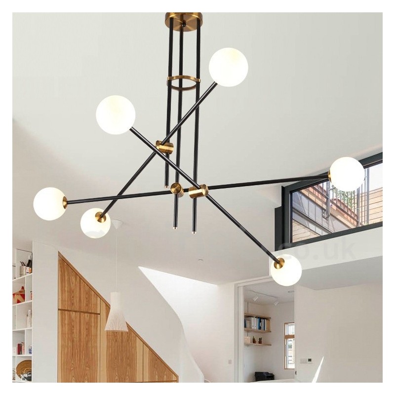 Modern Contemporary 6 Light 3 Tier Chandelier Light
