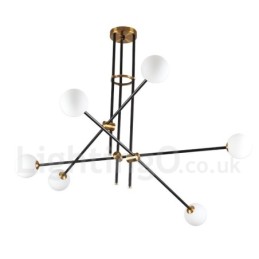 Modern Contemporary 6 Light 3 Tier Chandelier Light