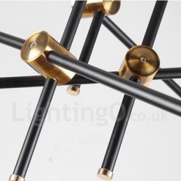 Modern Contemporary 6 Light 3 Tier Chandelier Light