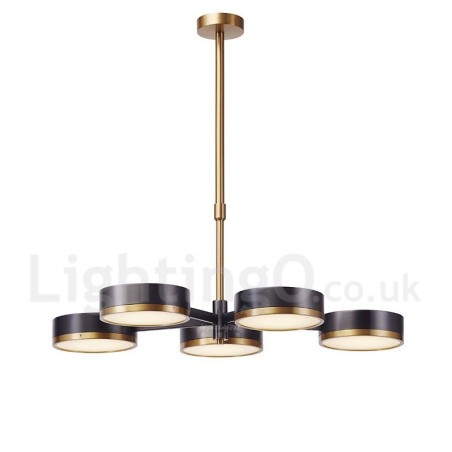 5 Light Modern Contemporary Single Tier Chandelier Light