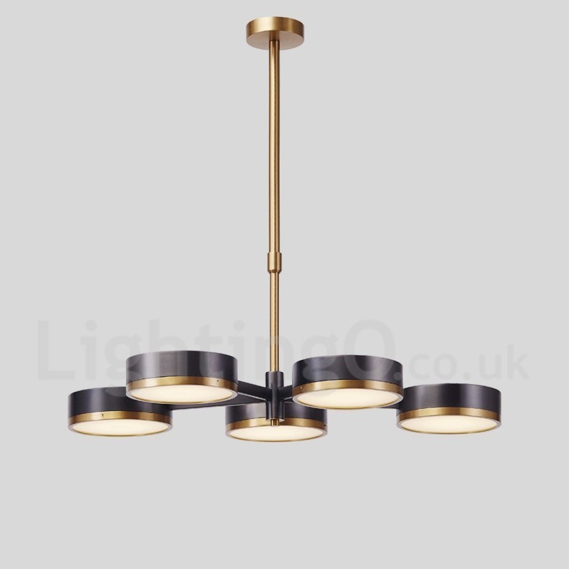 5 Light Modern Contemporary Single Tier Chandelier Light