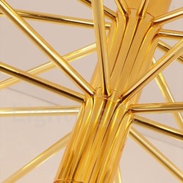 40 Light Golden 2 Tier Modern Contemporary Chandelier Light Lamp