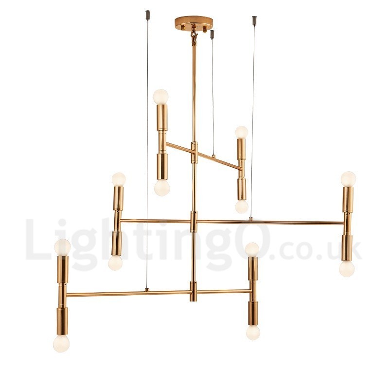 8 Light 3 Tier Modern Contemporary Chandelier Lamp Light