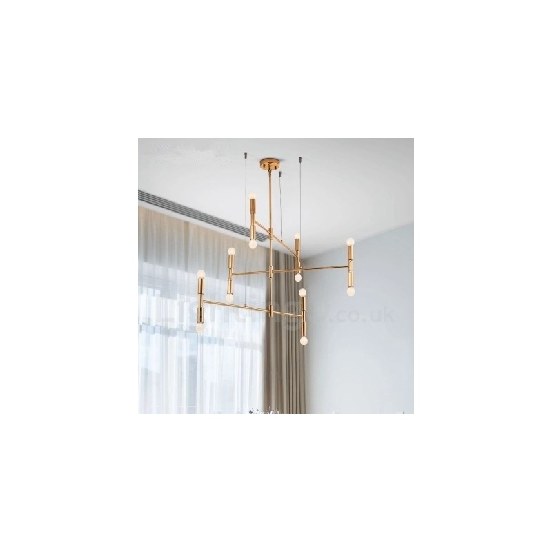 8 Light 3 Tier Modern Contemporary Chandelier Lamp Light