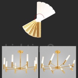 8 Light Rotatable Modern Contemporary Chandelier Light