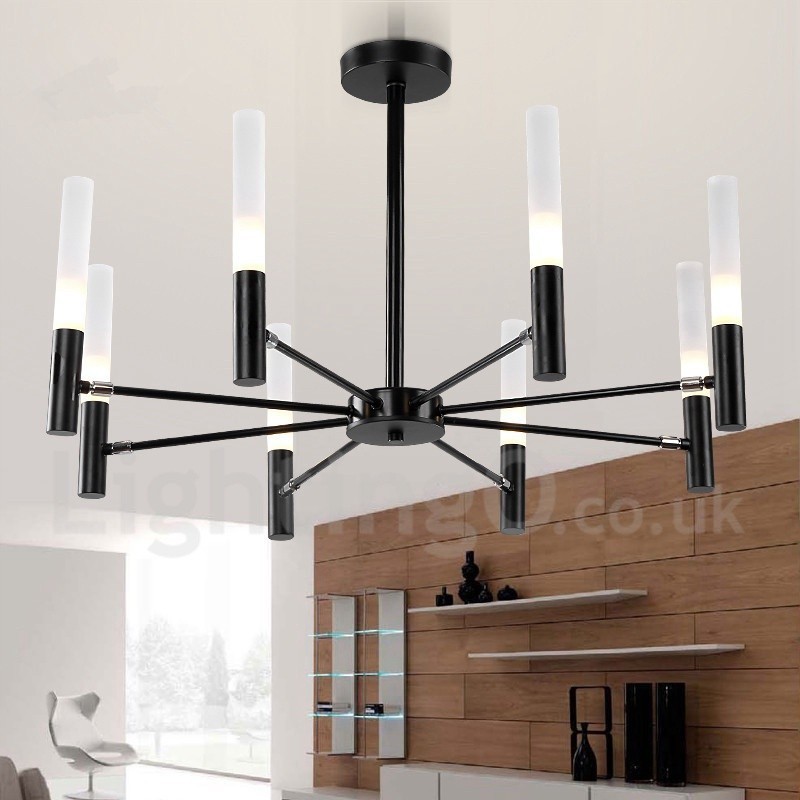 8 Light Rotatable Modern Contemporary Chandelier Light