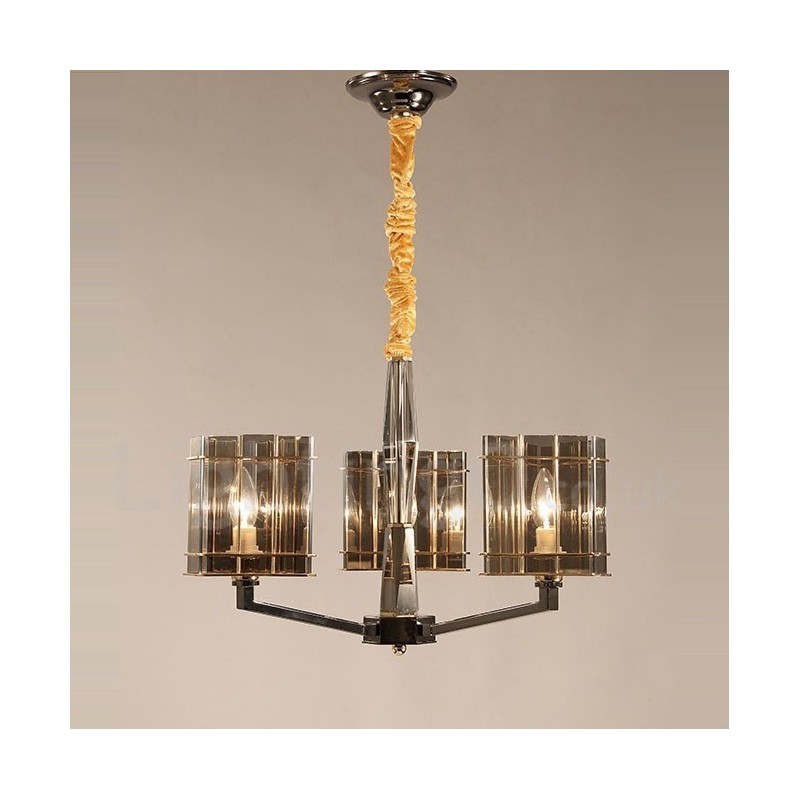 3 Light Modern Contemporary Single Tier Chandelier Light