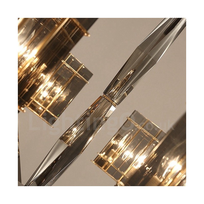 6 Light Modern Contemporary Single Tier Chandelier Light