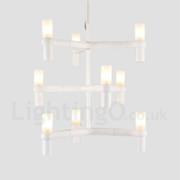9 Light 3 Tier Modern Contemporary Chandelier Lamp Light