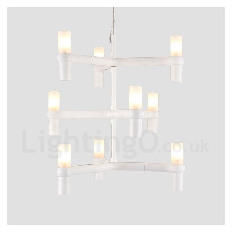9 Light 3 Tier Modern Contemporary Chandelier Lamp Light