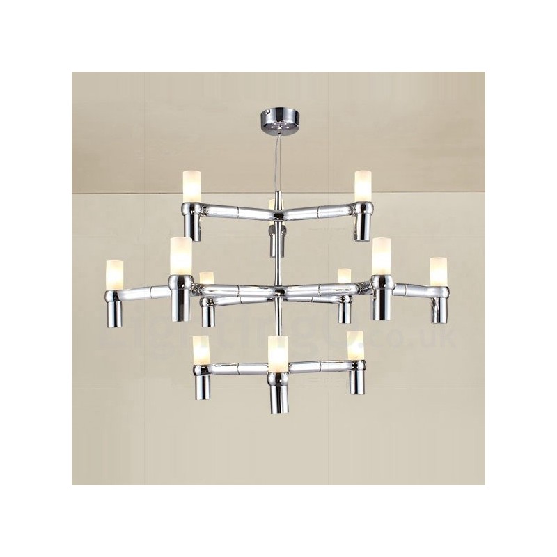 12 Light 3 Tier Modern Contemporary Chandelier Lamp Light