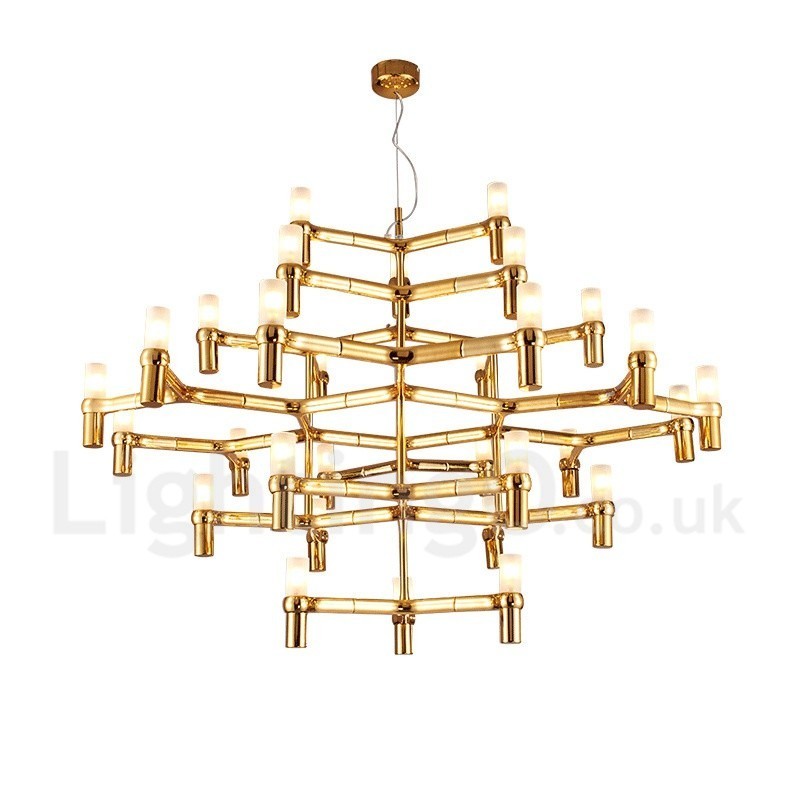 30 Light 5 Tier Modern Contemporary Chandelier Lamp Light