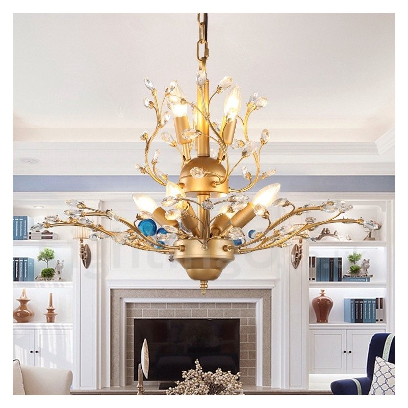 60CM Height 45CM Wide Modern Contemporary 7 Light Chandelier Lamp Light