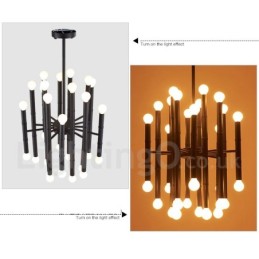 Modern Contemporary 30 Light 2 Tier Chandelier for Light