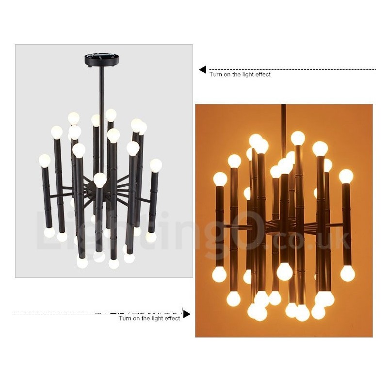 Modern Contemporary 30 Light 2 Tier Chandelier for Light