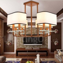 Modern Contemporary 8 Light Single Tier Chandelier Lamp Light