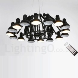 16 Light Modern Contemporary Single Tier Chandelier Lamp Light