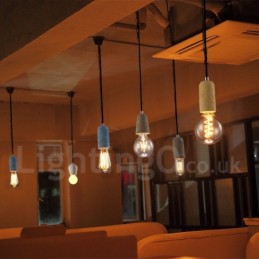 1 Light Rustic Lodge Concrte Pendant Light