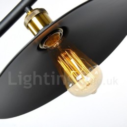 2 Light Country Vintage Metal Pendant Light