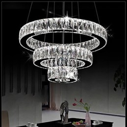 Crystal Chandelier Lights Modern Lighting Three Rings D305070 K9 Large Crystal Ceiling Light Fixtures
