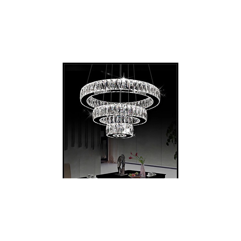 Crystal Chandelier Lights Modern Lighting Three Rings D305070 K9 Large Crystal Ceiling Light Fixtures