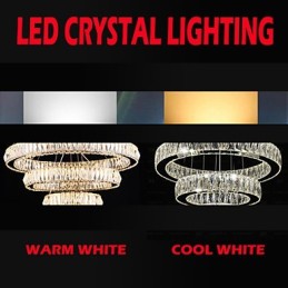 Crystal Chandelier Lights Modern Lighting Three Rings D305070 K9 Large Crystal Ceiling Light Fixtures
