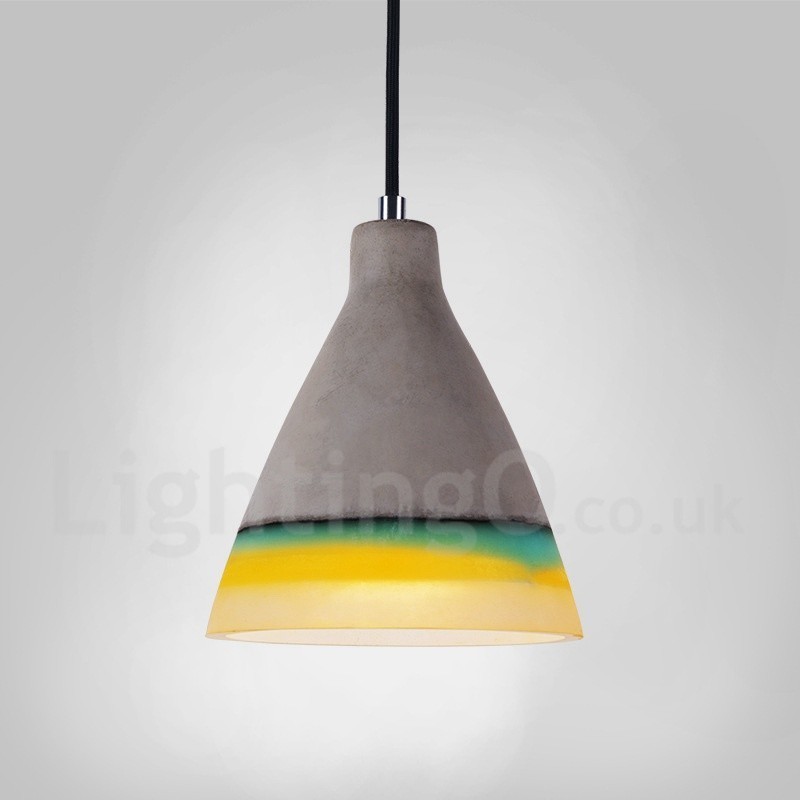 1 Light Vintage Concrte Pendant Light