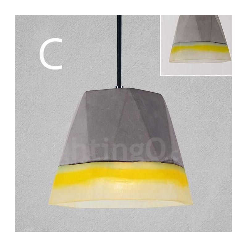 1 Light Vintage Concrte Pendant Light