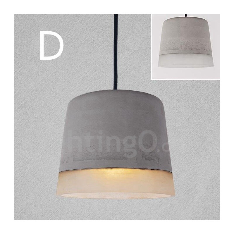 1 Light Vintage Concrte Pendant Light
